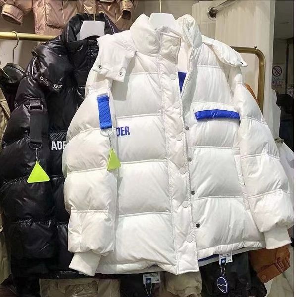 

down jacket medium and long women's 2021 korean fashion white duck men's hooded, Black