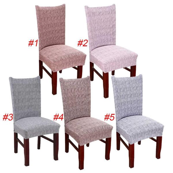 

chair covers 5 colors spandex stretch washable removable polyester cover dining room banquet bar el party decoration