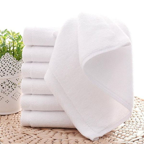 

towels cotton white superior el quality soft face hand 30x30cm towel