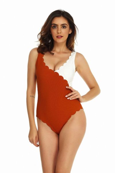 

women's swimwear 2021 bikini one piece swimsuit women solid bodysuit push up monokini bathing suit summer beachwear, White;black