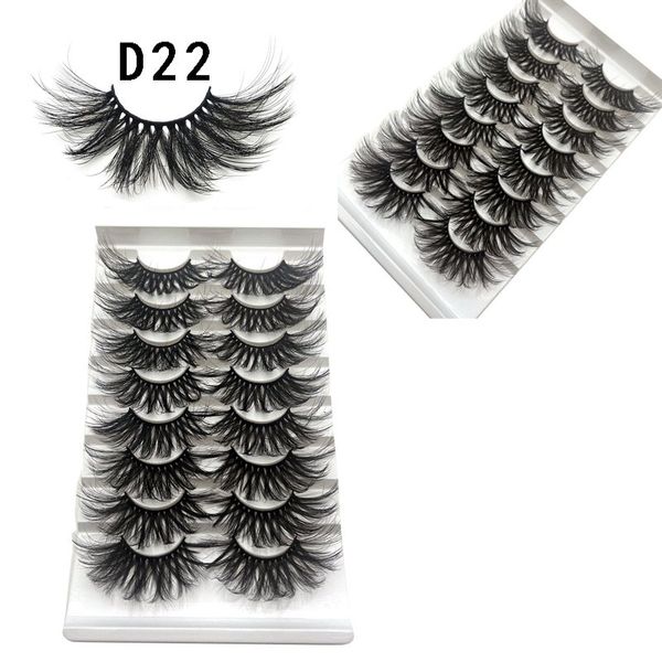 

8 pairs/set 5d 25mm faux mink eyelash eye makeup false lashes soft natural thick fake eyelashes extension tools