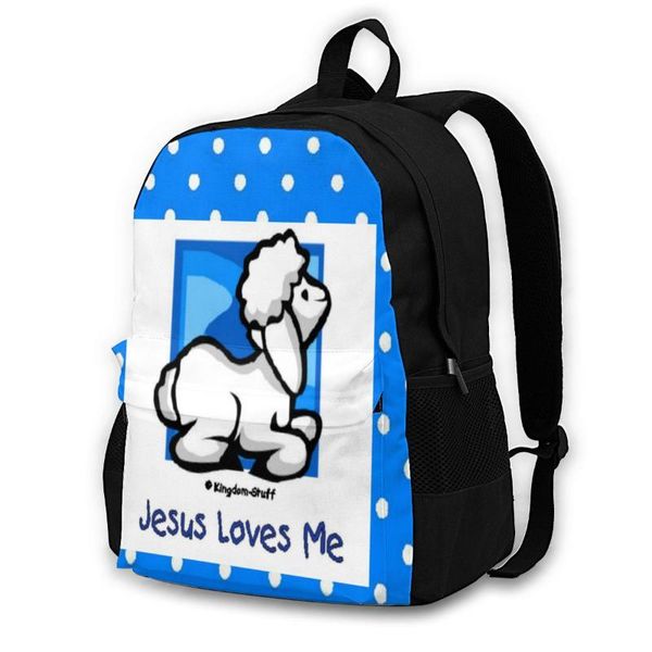

backpack lamb backpacks print basic polyester running youth bags