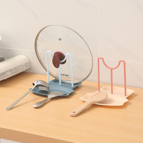 

kitchen storage & organization pot lid rack counterbracket household shelf spatula soup spoon supplies