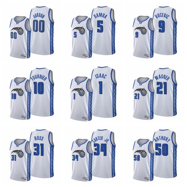 

jonathan isaac 1 cole anthony 50 wendell carter jr. 34 terrence ross 31 mohamed bamba 5 orlandomagicmen 2020-21 edition earned w, Black;red