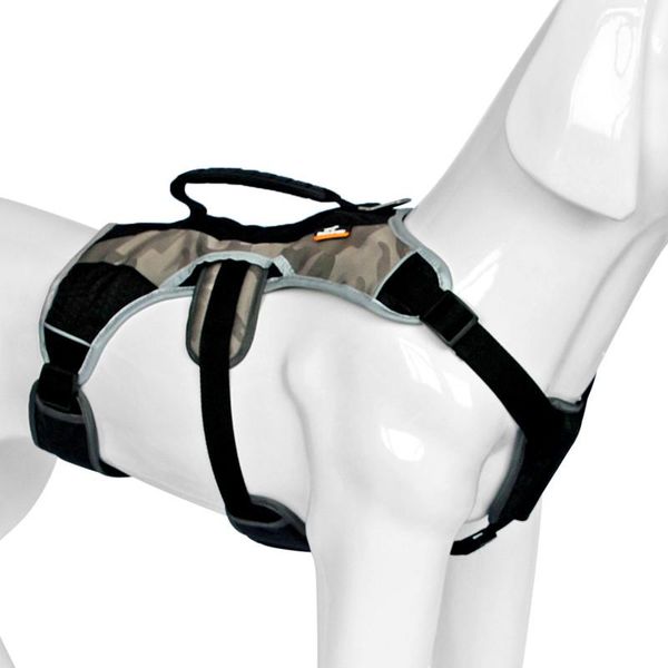 

dog collars & leashes professional nylon large training vest harness outdoor safety reflective pet chest strap adjustable quick control harn