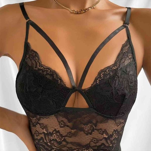 

Summer Style Sexy Lace Black Womens Tanks Suspender Halter Top Cross Decoration, White
