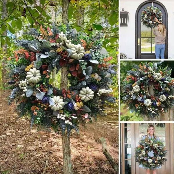 

decorative flowers & wreaths easter christmas wreath wall hanging garland ornaments decorations farmhouse flower fast delivery accessories t