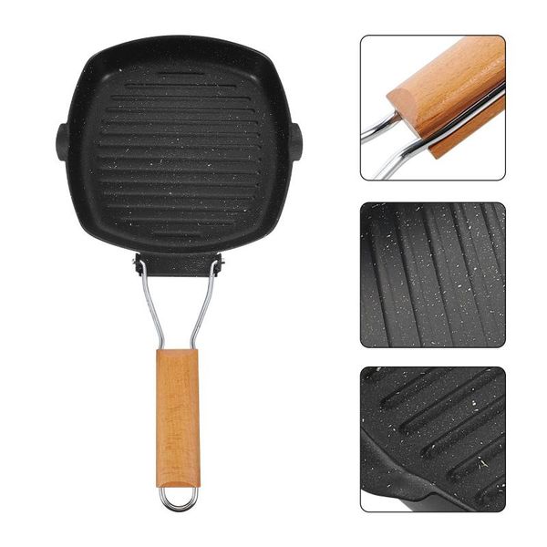 

pans 1pc household pan non-stick frying steak egg iron