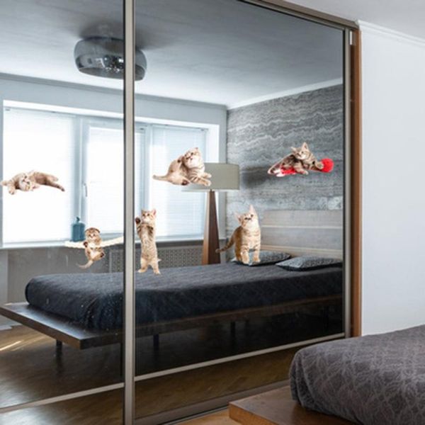 

wall stickers home pvc silhouettes 6 styles 6pcs/set alert bird anticollision