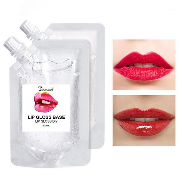 

50/80ml matte handmade lip gloss base gel glaze material odorless malipgloss for diy wholesale1