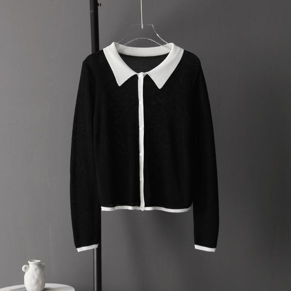 

women's blouses & shirts coigarsam knitting shirt womens spring women gray white black b1486