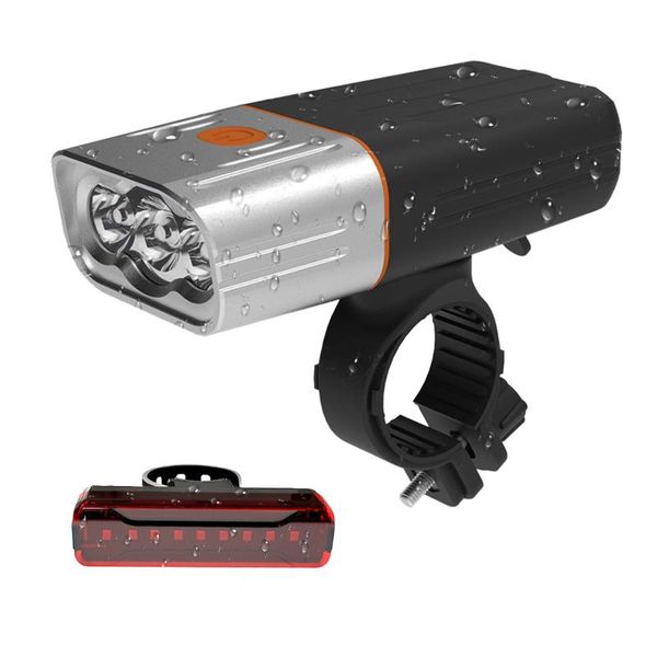 

bike lights light usb rechargeable front led waterproof for bicycle bright cycling headlight taillight sets