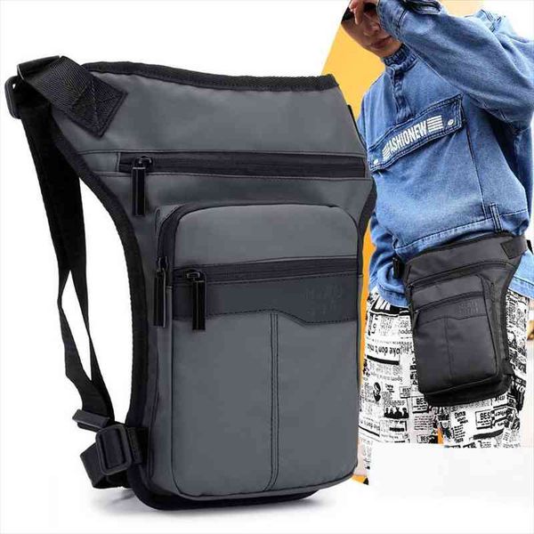 

oxford men waist leg drop bags military assault hip bum belt fashion male travel waterproof fanny pack