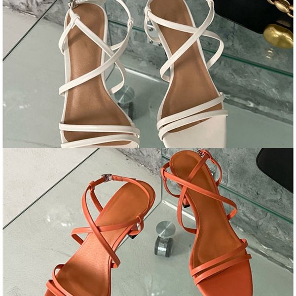 

new suojialun fashion narrow band gladiator women sandals thin high heel pumps shoes cross strap summer outdoor open toe slides c0330, Black