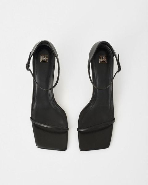 

sandals women shoes 2021 spring and summer ladies mid-heel stiletto women's, Black