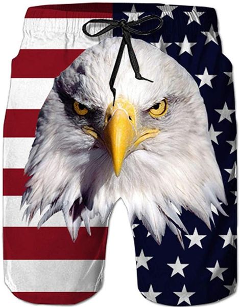 

men's shorts lover casual swimming trunks quick-drying printing fashion all-match beach pants summer surfing with mesh lining, White;black