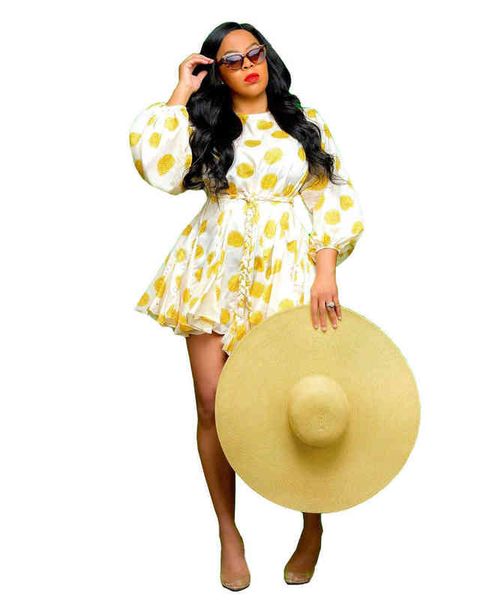

women's al120 floral drs long sleeve lantern skirt autumn, Black