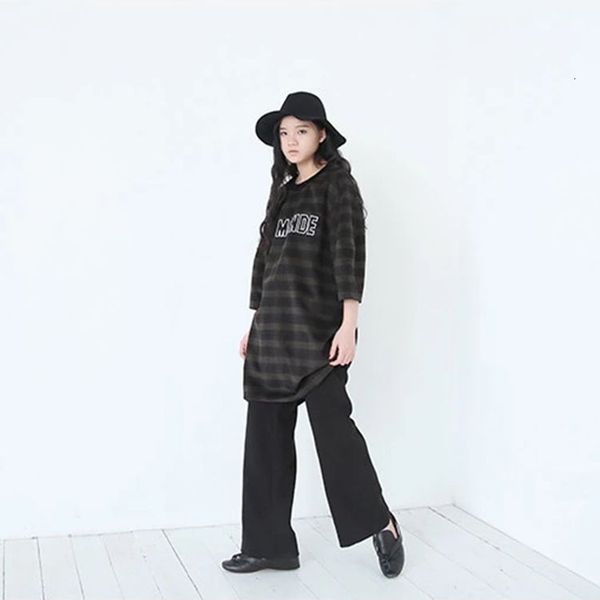 

dress buy it now korea original d autumn and winter 7-sleeve plaid loose wool 097, White;black