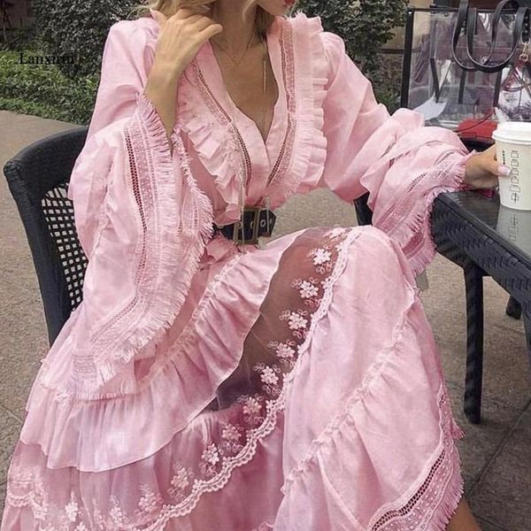 

casual dresses lace mesh maxi dress summer fashion halter women boho long white wedding clothes, Black;gray