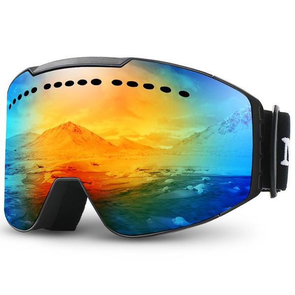

ski goggles maxjuli snowboard googles uv protection anti-fog snow for men women youth m2