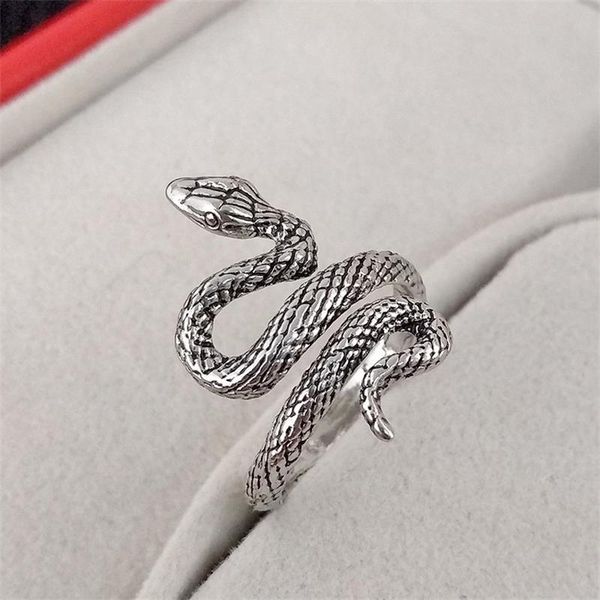 

cluster rings fashionable and diverse ladies ring set punk unique men's snake temperament jewelry gift, Golden;silver