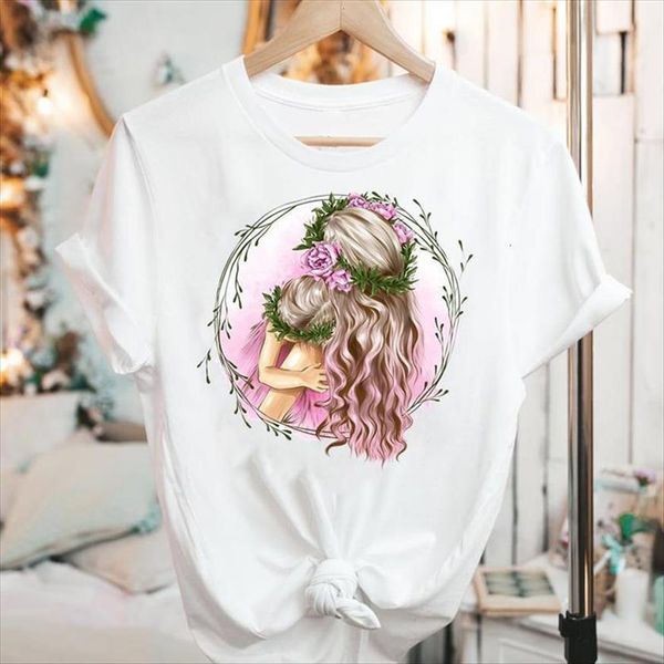 

graphic cartoon mama mom womens t shirts mother cute 90s letter short sleeve summer fashion female clothes tees, White