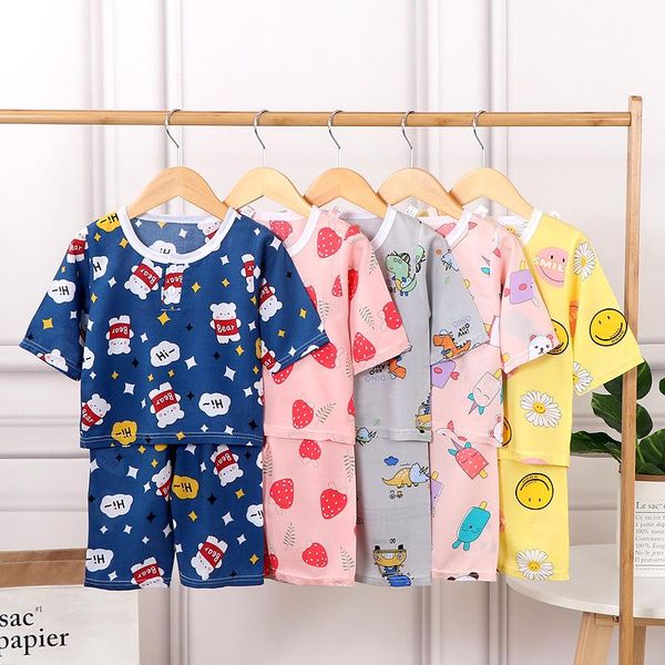 

zarat-shirt 2021 kinderen lange mouwen thuis kleren jongens en meisjes pyjama airconditioning zaraing suits clothing sets, White