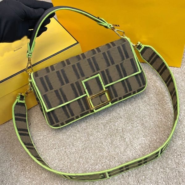 

bag messenger baguette women handbag purse crossbody letter canvas handbags golden hasp detchable shoulder strap totes two size