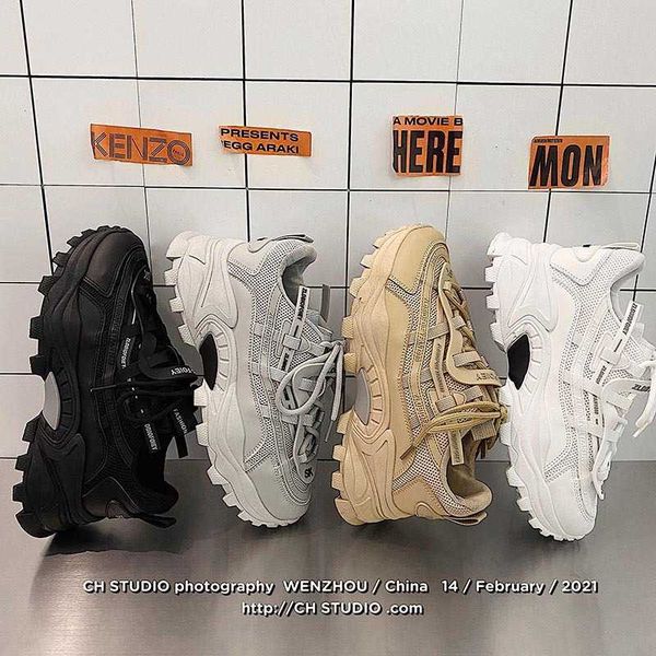 

running shoes 2021 fashion thick soled men's casual new spring trend sports men's art daddy shoes traniers sneakers