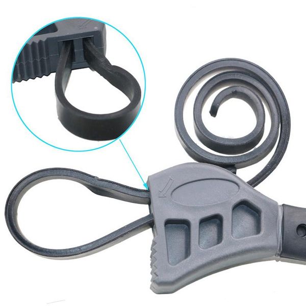 

multi-function 50cm rubber belt wrench adjustable bottle opener auto oil filter car repair spanner hand tools fq-ing