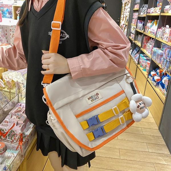 

cross body sweet cool girl bag 2021 large-capacity college student class shoulder messenger