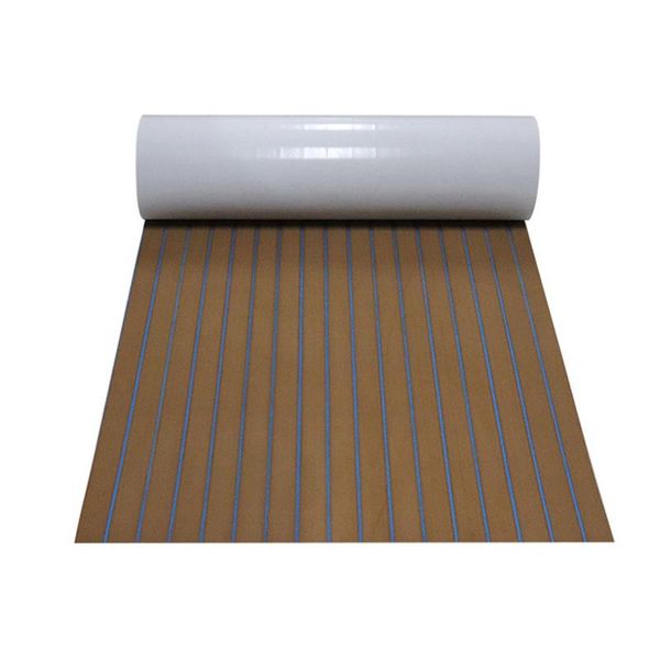 

parts eva foam faux teak boat deck mat decking sheet yacht flooring anti skid self adhesive vehicle pad 45x240 brown