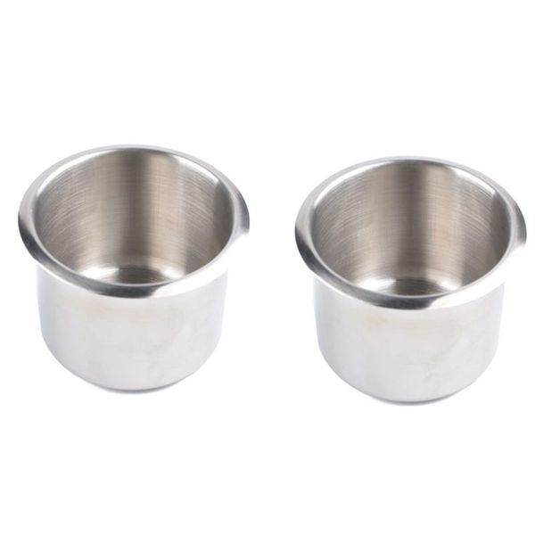 

parts 2pcs marine boat yacht rv recessed cup drink can holder stainless steel drop-in