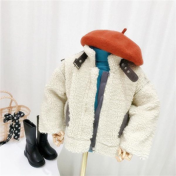 

jackets girls boys coat jacket plus velvet thicken 2021 warm winter overcoat sport cotton kids children's clothes, Blue;gray