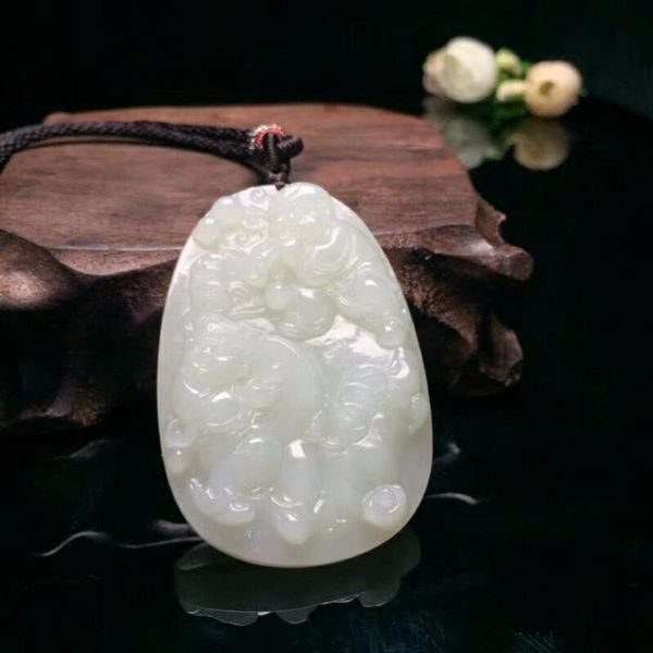 

lockets ring and tian yuhua open rich pendant h41#, Silver