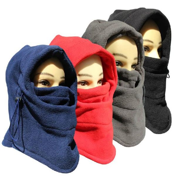 

fashion winter outdoor thickened double layer plush hat mask cs anti terrorist windproof warm beanies