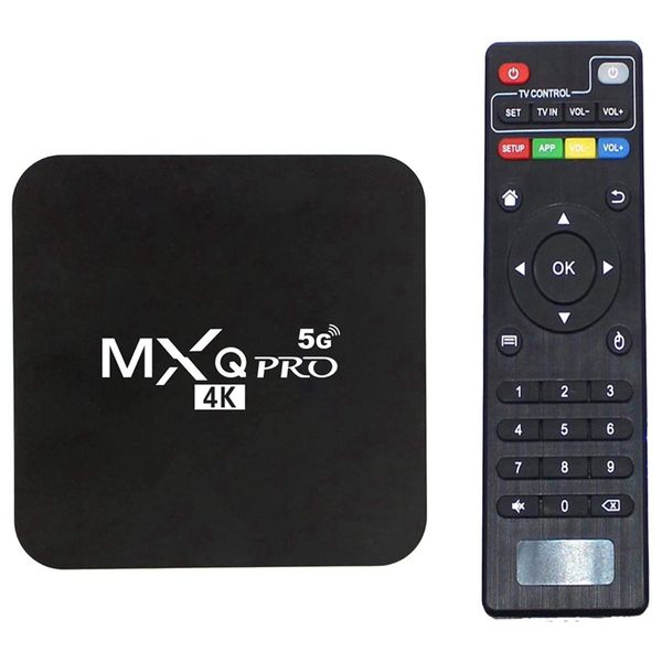 MXQ Pro Android 10 TV Box Rockship RK3228A Quad Core 4K HD Mini PC 1G 8G WiFi H.265 Smart Media Player