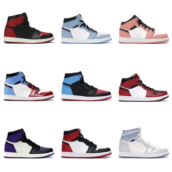 

basketball shoes men women 1s high og jumpman 1 university blue hyper royal mid light smoke grey chicago dark mocha twist mens sneakers4cxb