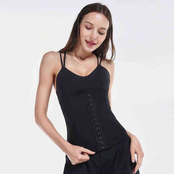 

yogaqueen waist trainer women waist protection body shaper slimming belt tummy control modeling strap girdles female 211214