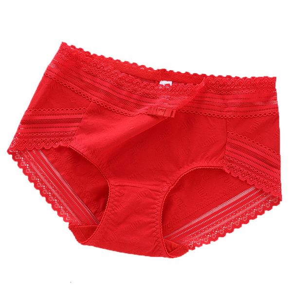 

the year of life happy good luck cotton comfortable women's lace red underwear, Black;pink
