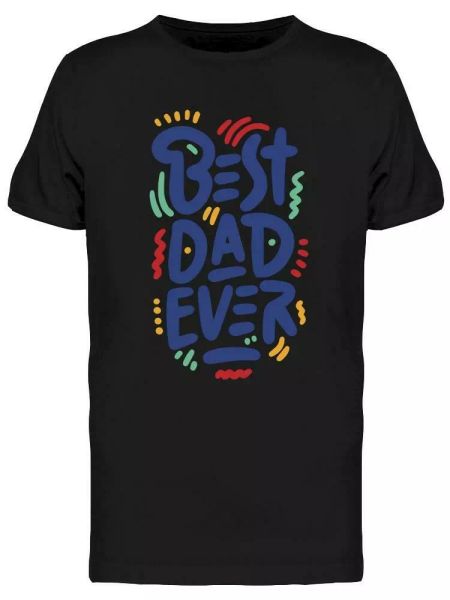 

happy father's day graphic tee men's -image by shutterstock, White;black