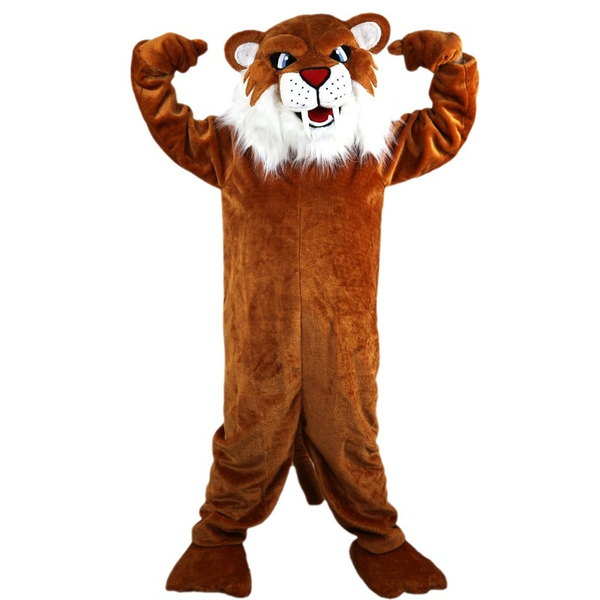 

mascot costumes tiger and leopard mascot costume role-playing animal large-scale event acting performance costume, Red;yellow