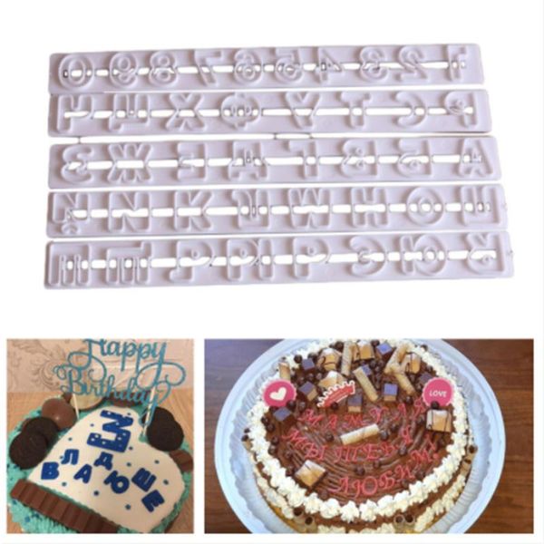 

baking moulds 6pcs russian letters kitchen large fondant plastic alphabet letter number mold cake decorating tools set cookie cutter