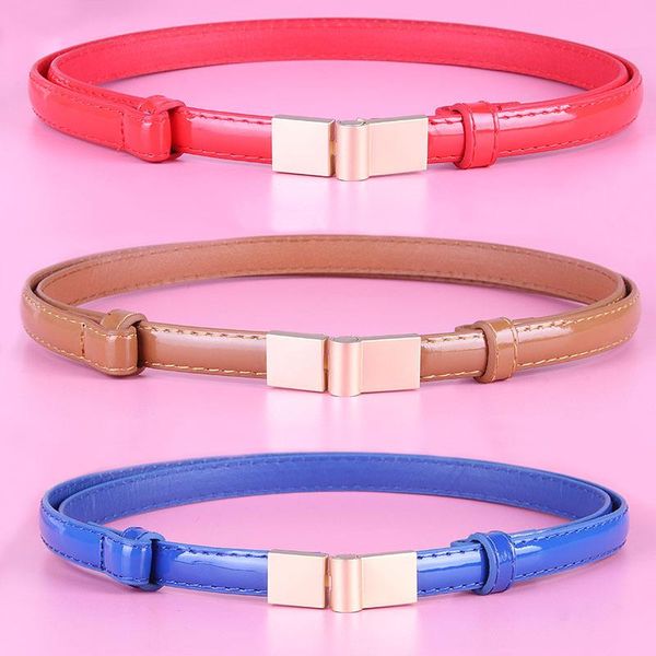 

belts belt for woman women cute korean fashion versatile double buckle women's dress accessories pu imitation leather, Black;brown