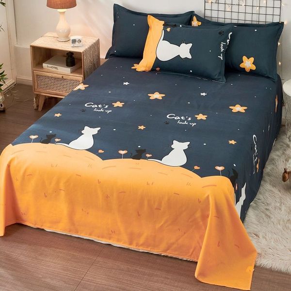 

sheets & sets (bed sheet + pillowcase) 3-piece set single double bed four seasons universal quilt kang cover o45g