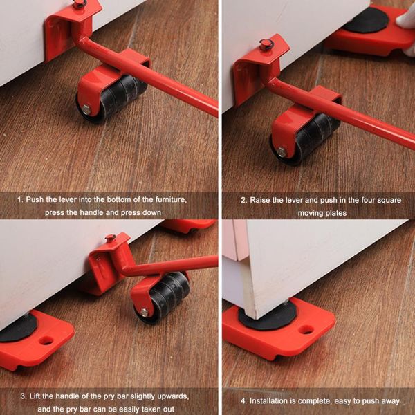 

professional hand tool sets home transport heavy objects moving lifter portable furniture mover wheel stuffs
