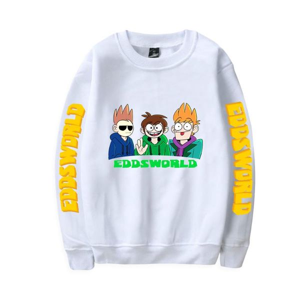 

men's hoodies & sweatshirts eddsworld o-neck women men long sleeve casual streetwear clothes pullover, Black