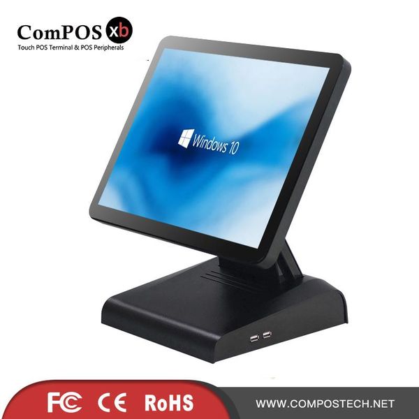 

monitors 15 inch capacitive touch screen all in one solution commercial systems
