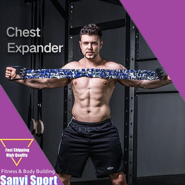 

resistance band chest training expander elastic pull-rope strength trainer fitness home gym workouts equipment men women bands