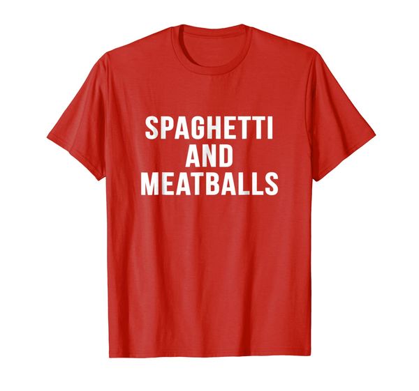 

spaghetti and meatballs italian food funny pasta t-shirt, White;black